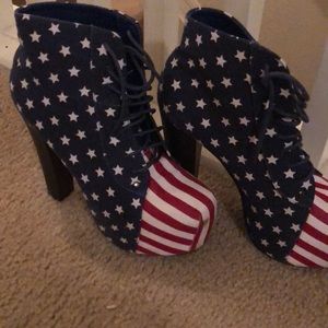 American Flag booties